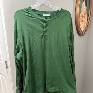 Colleen Hoover Verity Green Long Sleeve Henley-M/L